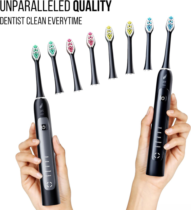 JetWave Sonic Electric Toothbrush Dual Set