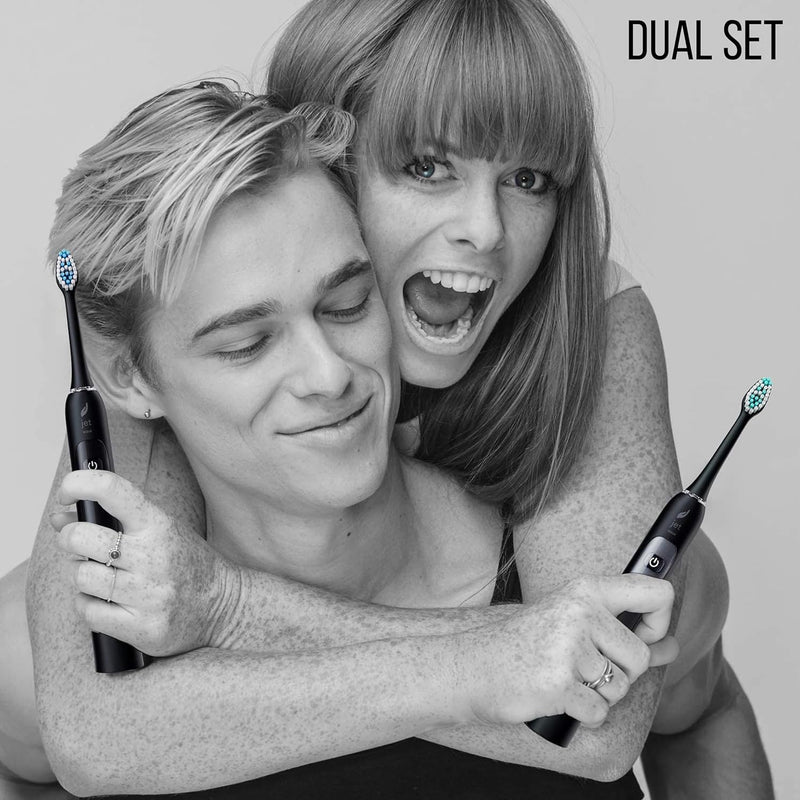JetWave Sonic Electric Toothbrush Dual Set
