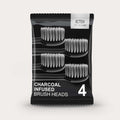 Replacement Brush Heads Charcoal Infused, Bamboo Bristles